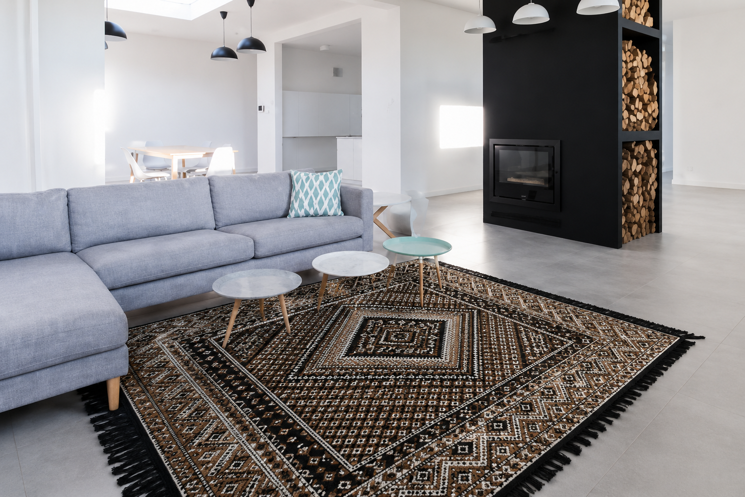 margoum noir3, tapis artisanal tunisien