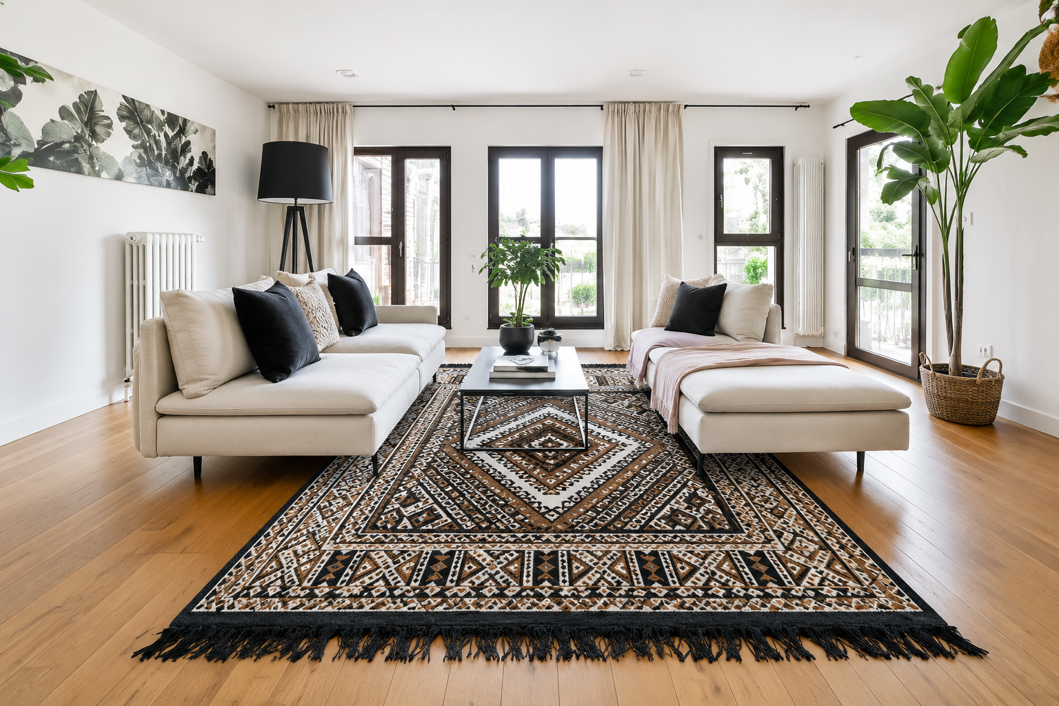 margoum noir4, tapis artisanal tunisien