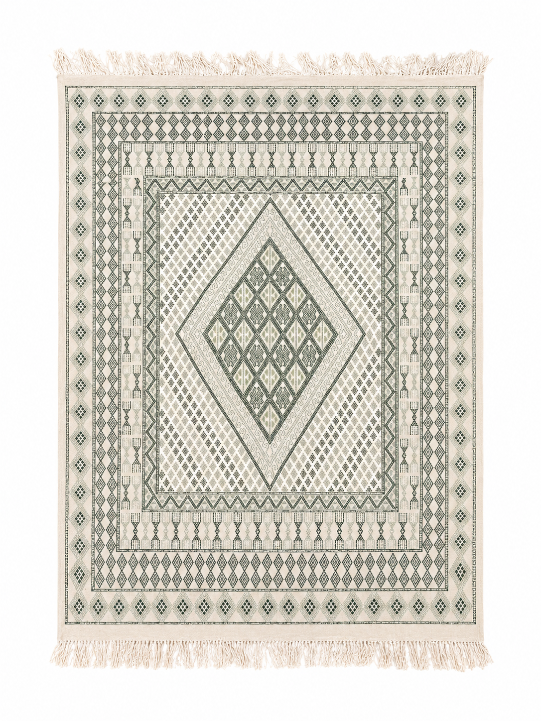 margoum vert3, tapis artisanal tunisien