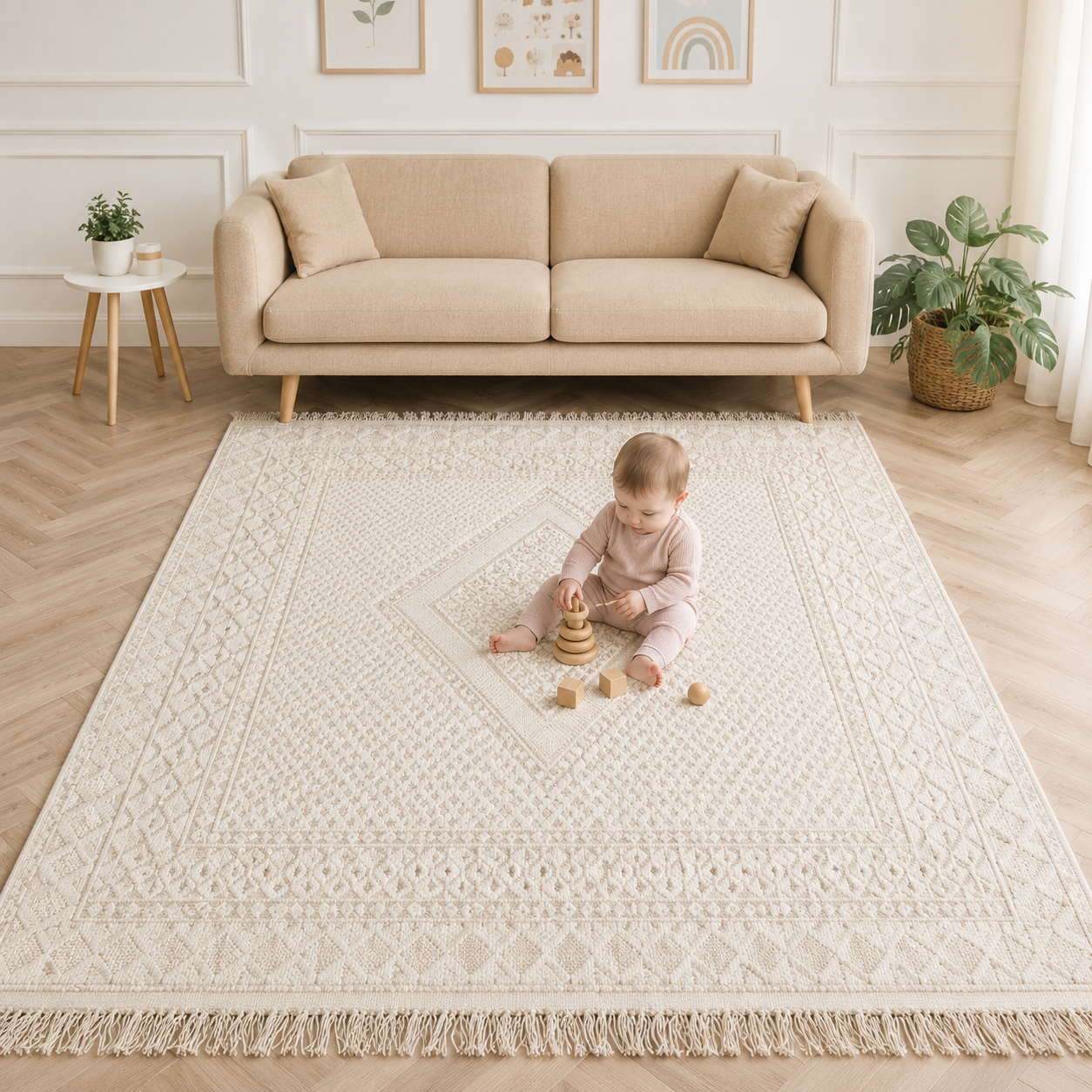 margoum temps sur temps, tapis artisanal tunisien