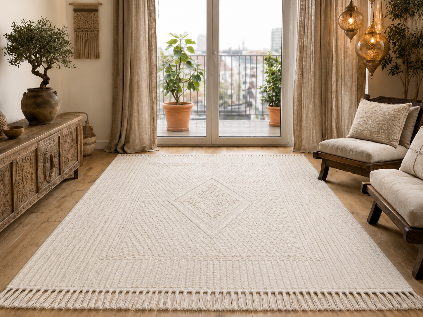 margoum temps sur temps1, tapis artisanal tunisien