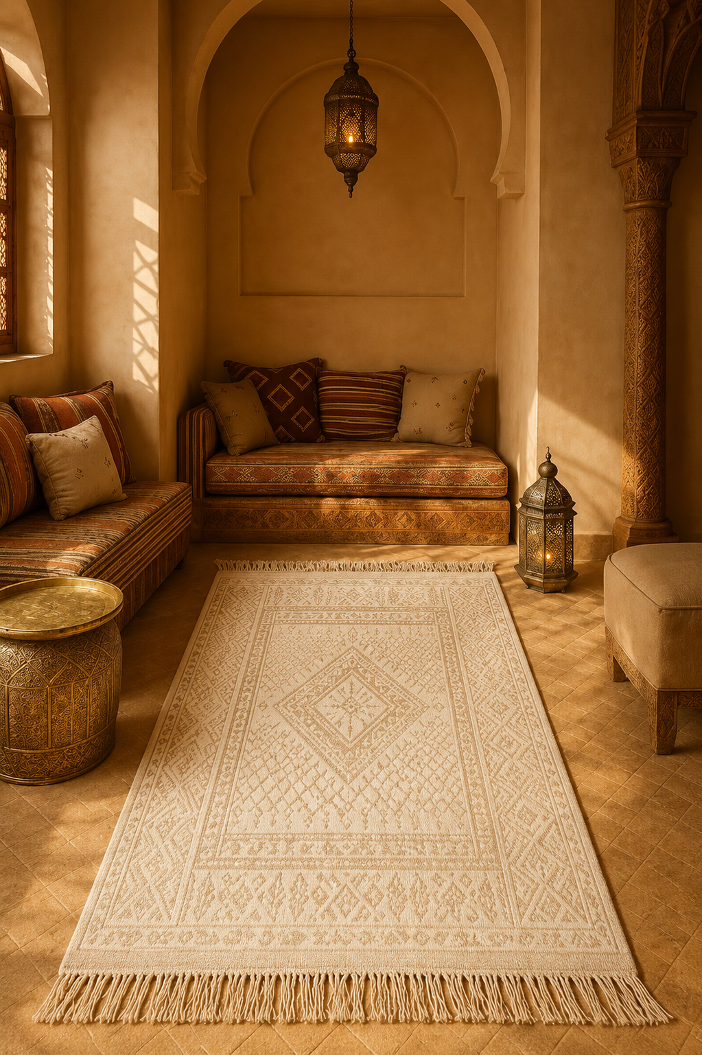 margoum temps sur temps7, tapis artisanal tunisien