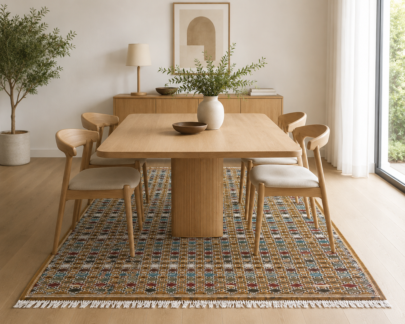 kilim toujen zafran, tapis artisanal tunisien