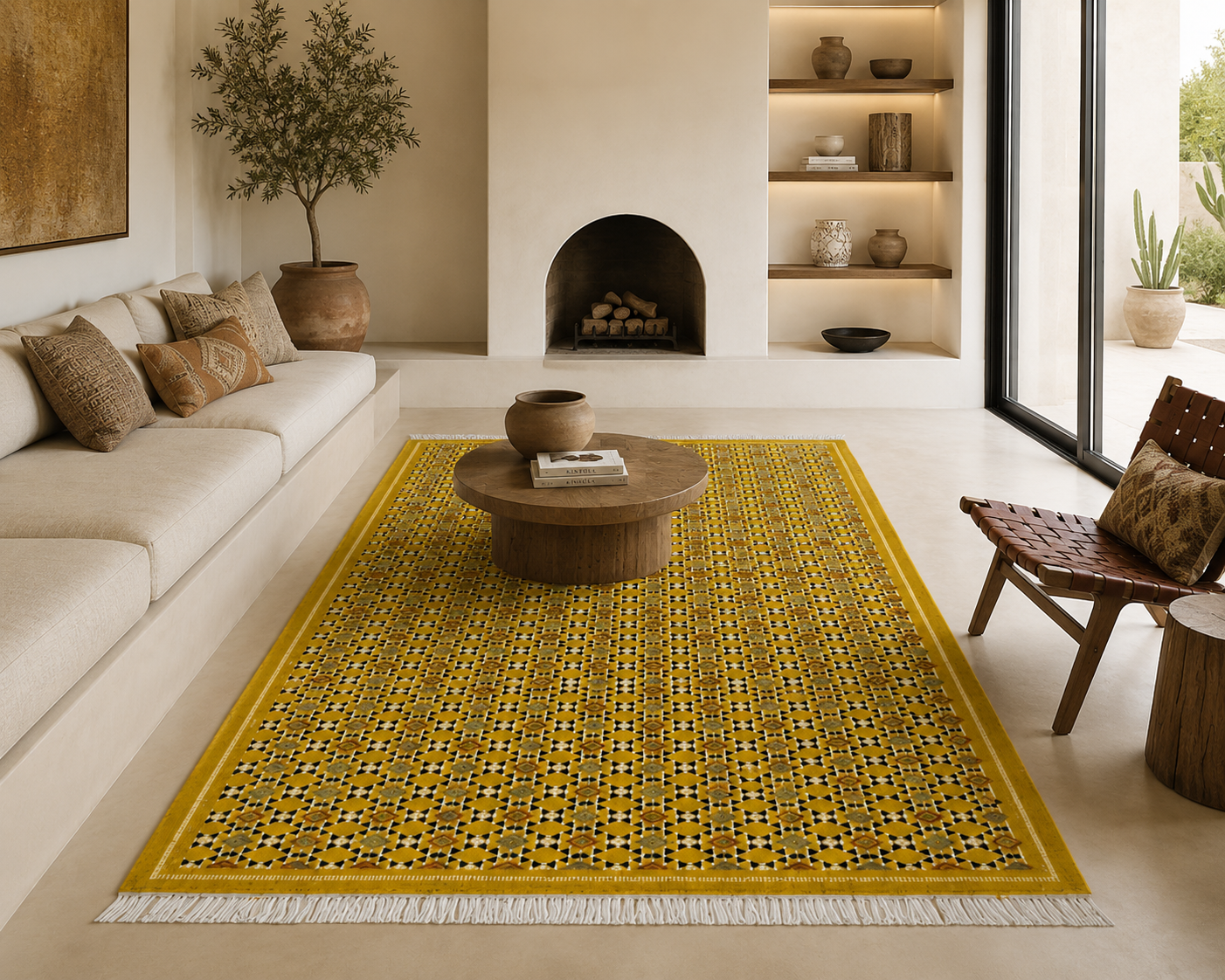 kilim toujen zafran6, tapis artisanal tunisien