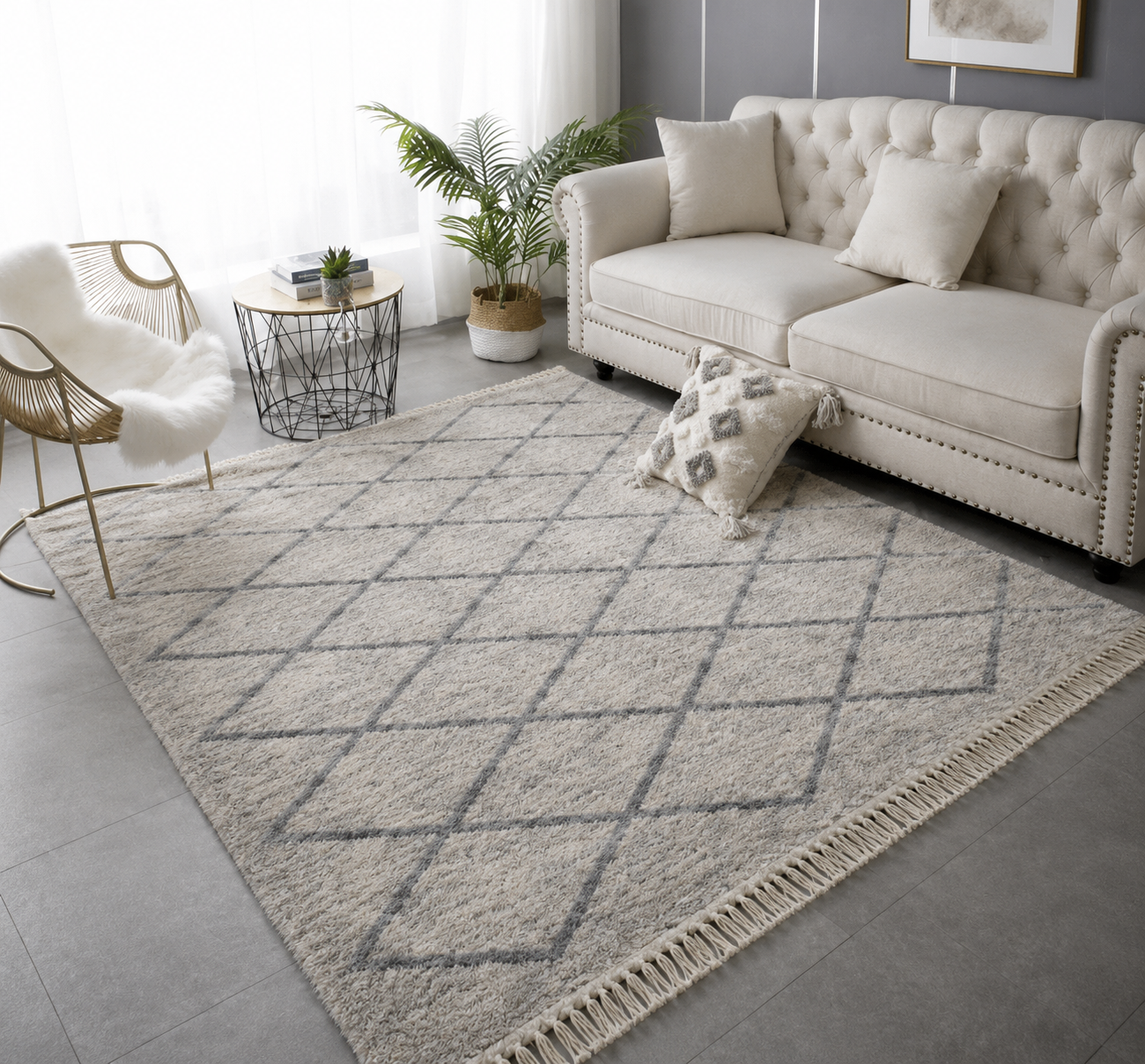 killim bérbere gris5, handmade Tunisian rug