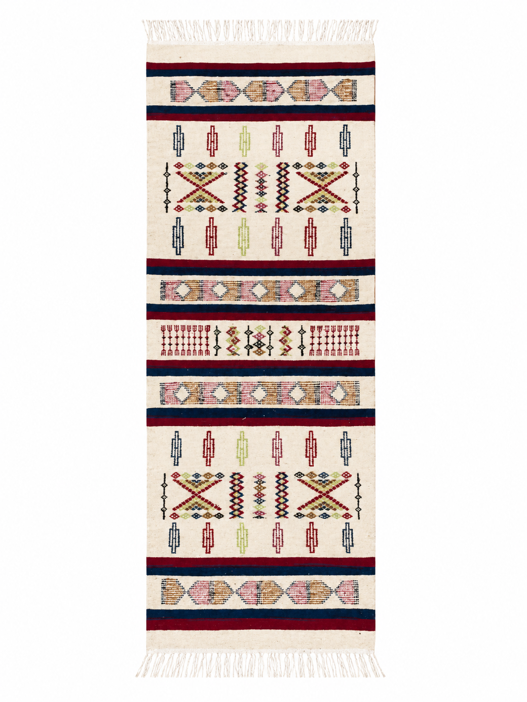killim bérbere couloir, handmade Tunisian rug