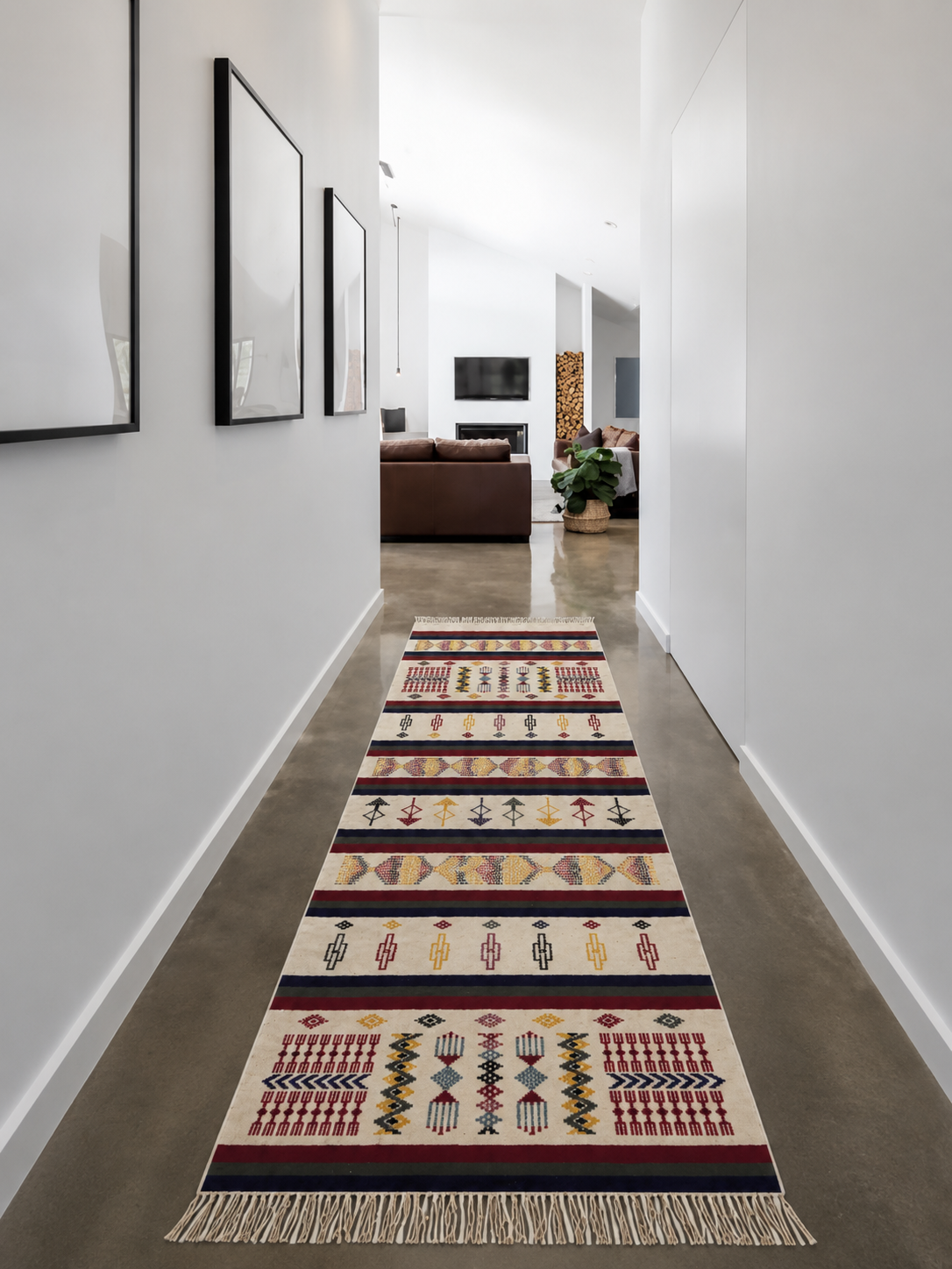 killim bérbere couloir2, handmade Tunisian rug