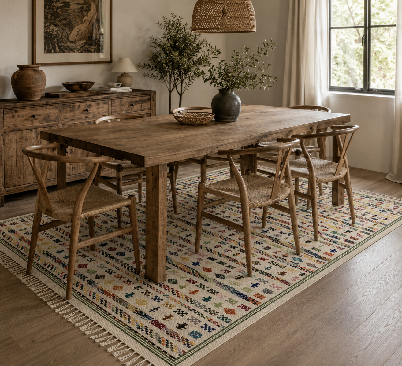 Margoum berbère1.5, handmade Tunisian rug