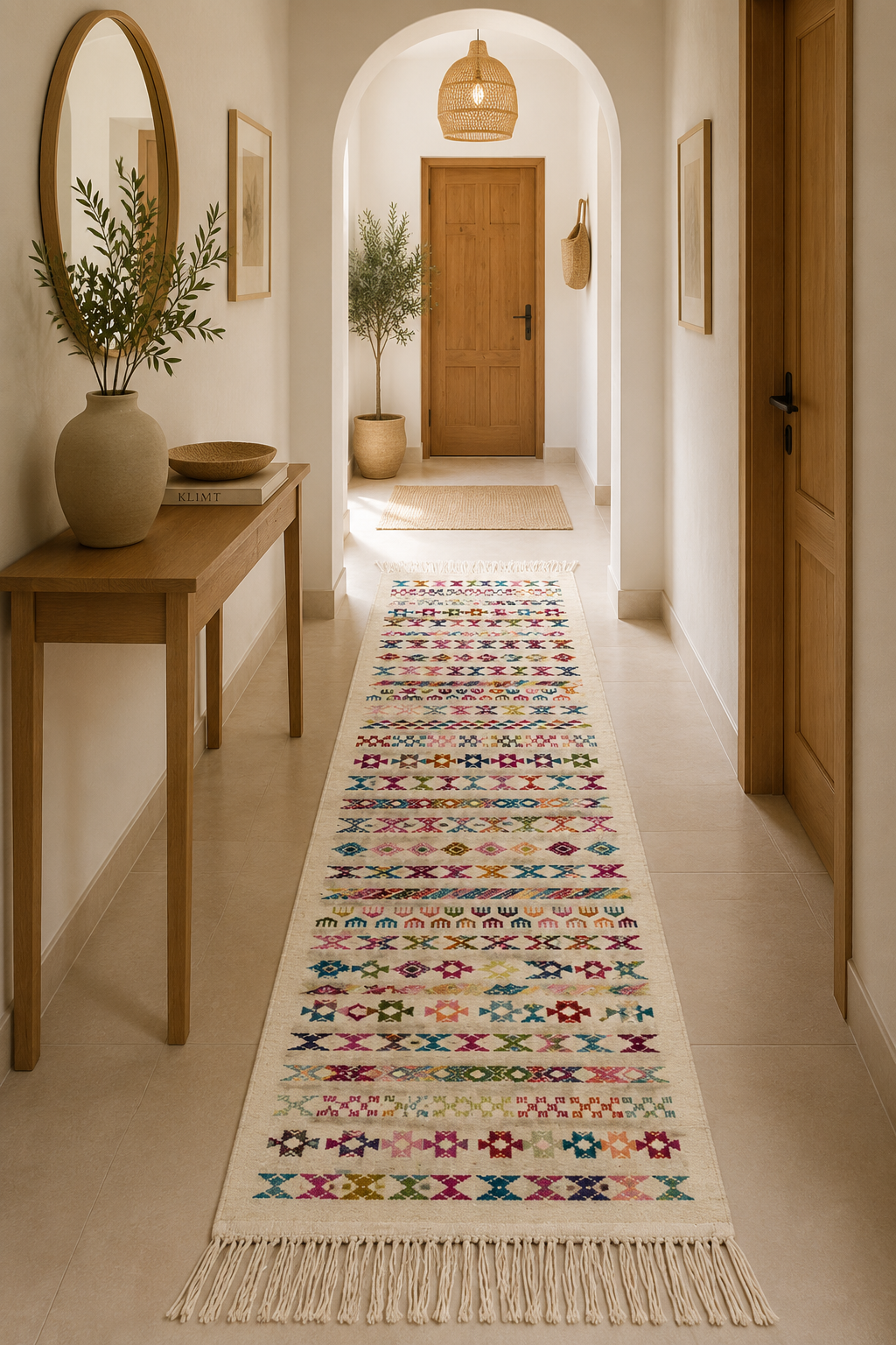 Margoum berbère couloir, handmade Tunisian rug
