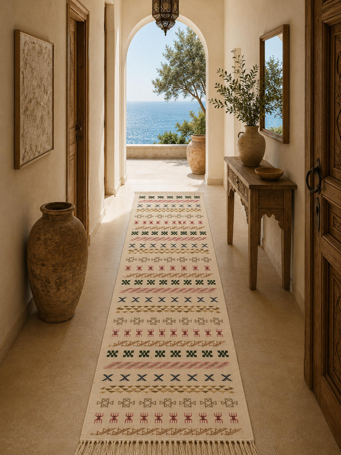 Margoum berbère couloir3, handmade Tunisian rug