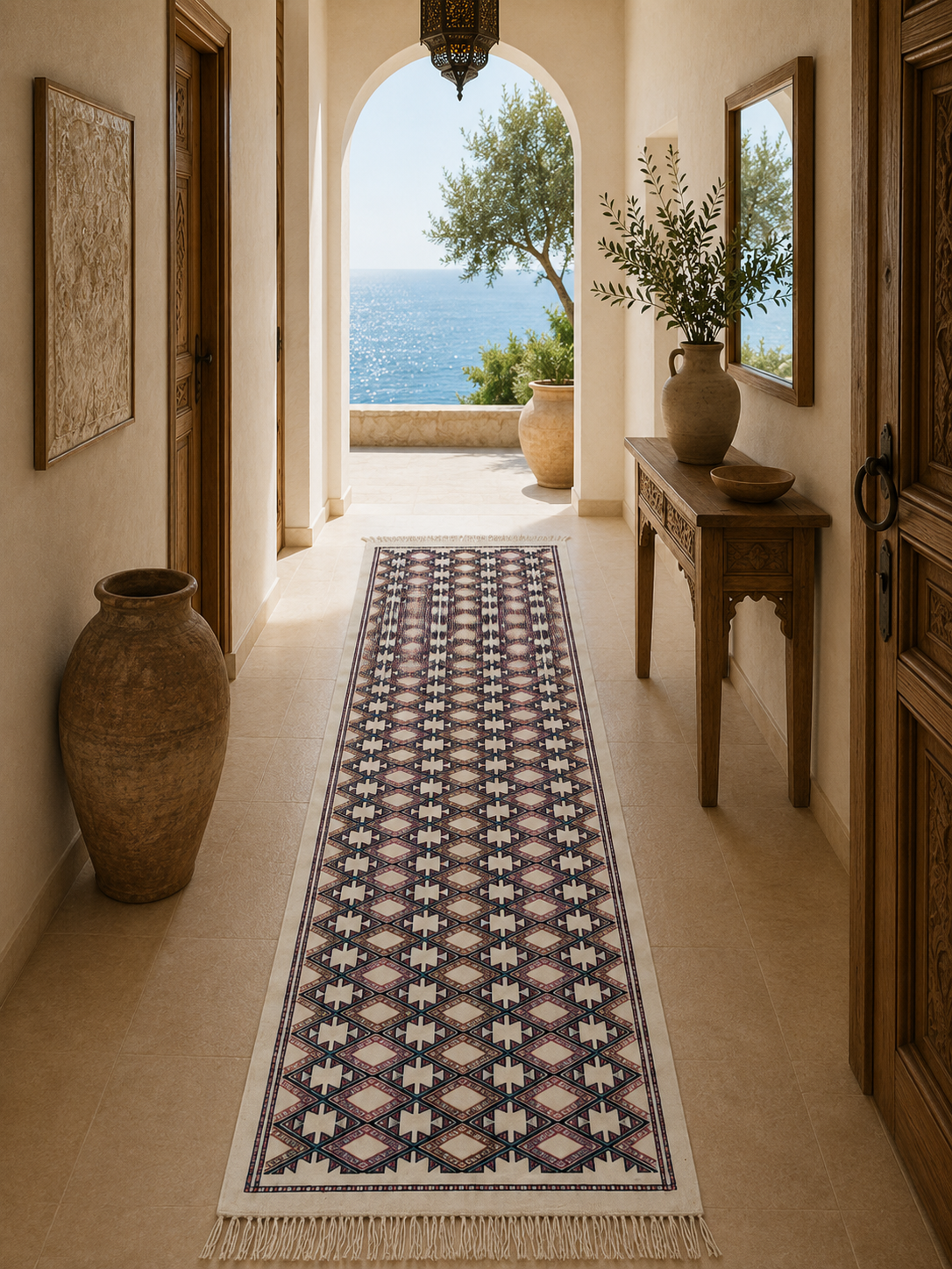 Margoum berbère couloir4, handmade Tunisian rug