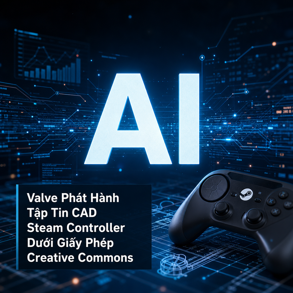 Valve Phát Hành Tập Tin CAD Steam Controller Dưới Giấy Phép Creative Commons