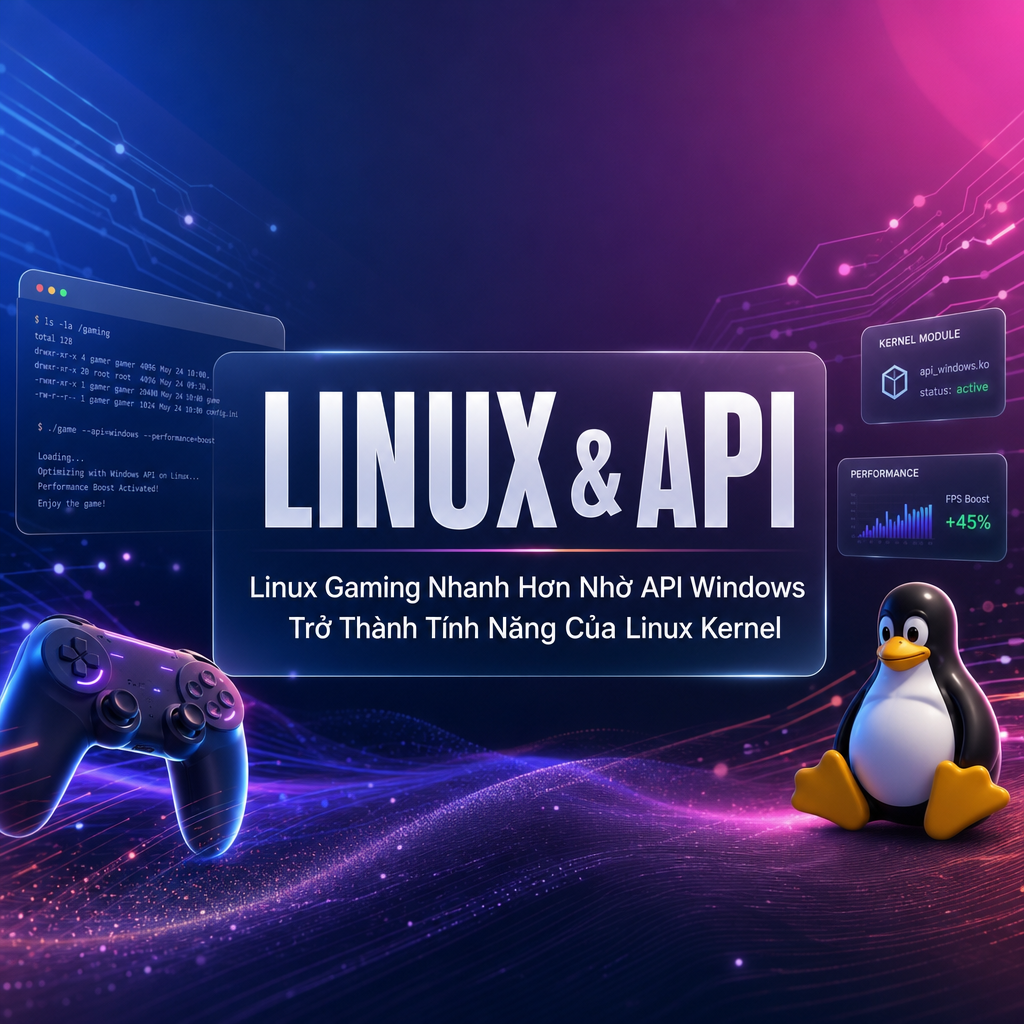 Linux Gaming Nhanh Hơn Nhờ API Windows Trở Thành Tính Năng Của Linux Kernel