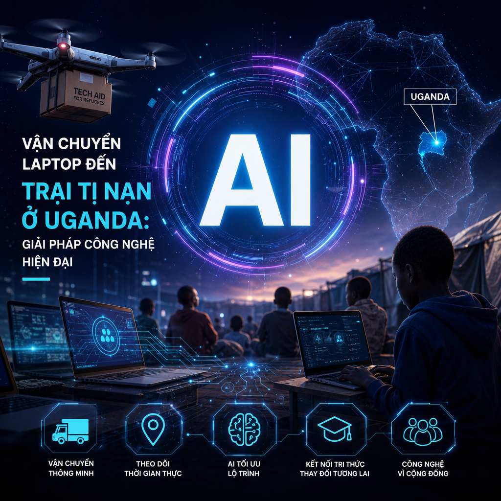Vận Chuyển Laptop Đến Trại Tị Nạn Ở Uganda: Giải Pháp Công Nghệ Hiện Đại
