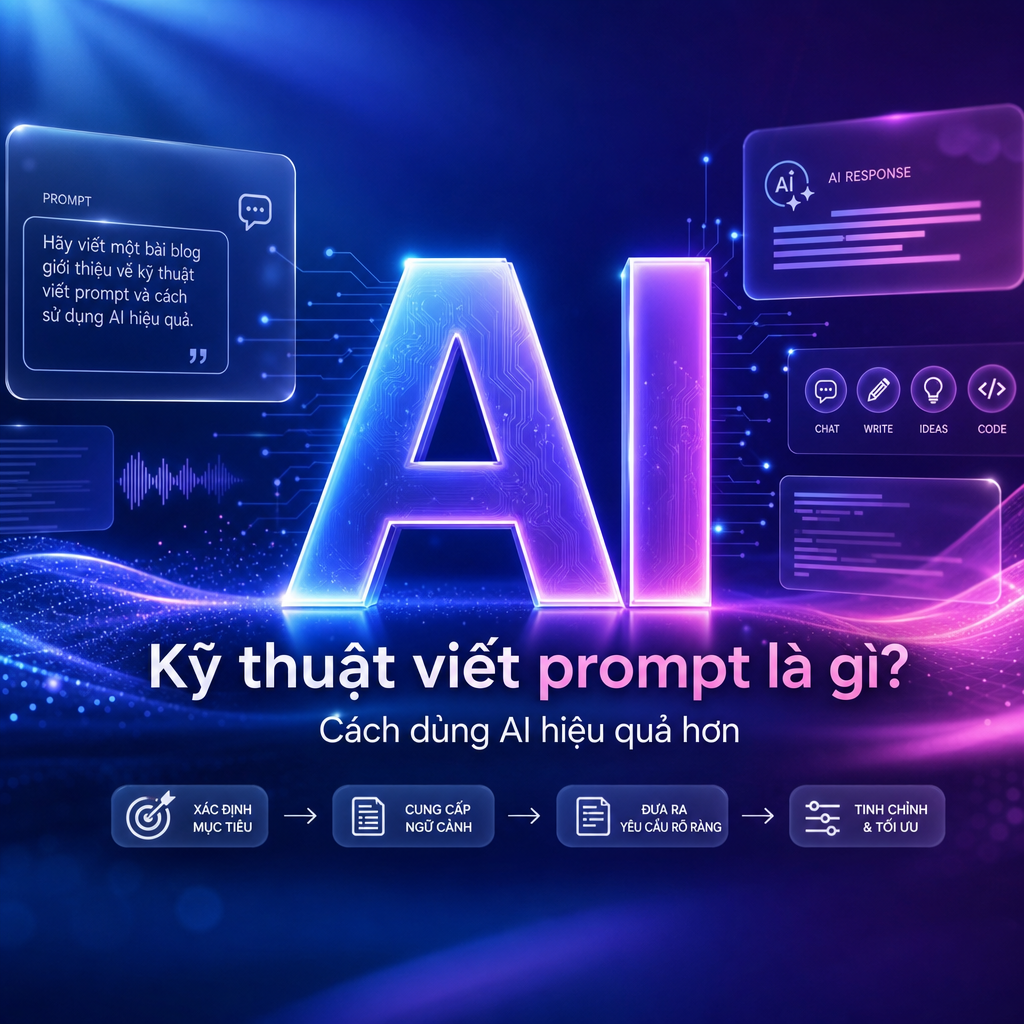 Kỹ thuật viết prompt là gì? Cách dùng AI hiệu quả hơn