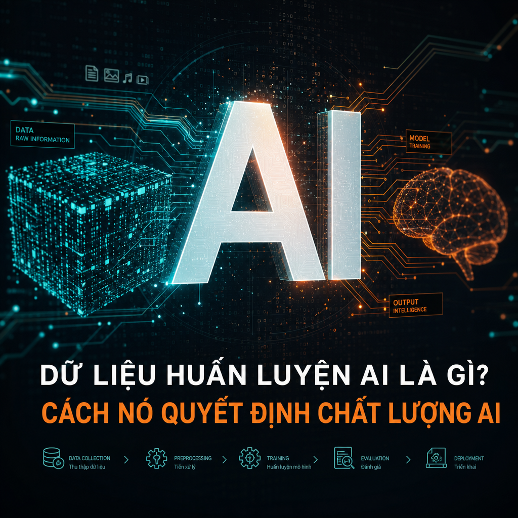 Dữ liệu huấn luyện AI là gì? Cách nó quyết định chất lượng AI