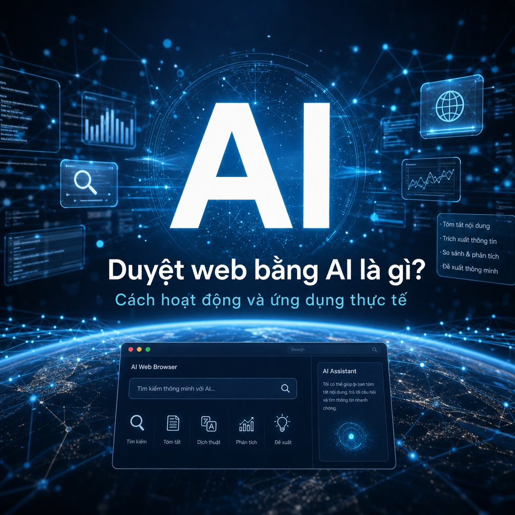 Duyệt web bằng AI là gì? Cách hoạt động và ứng dụng thực tế