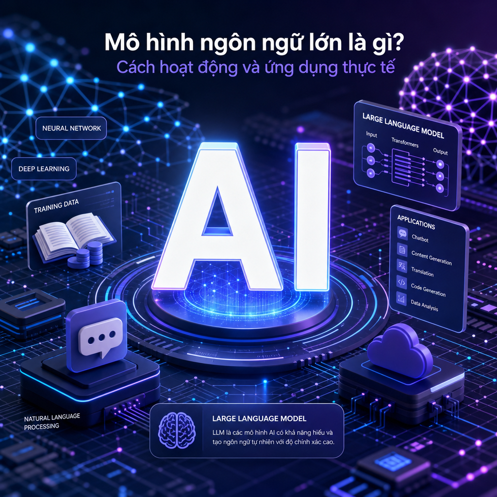Mô hình ngôn ngữ lớn là gì? Cách hoạt động và ứng dụng thực tế