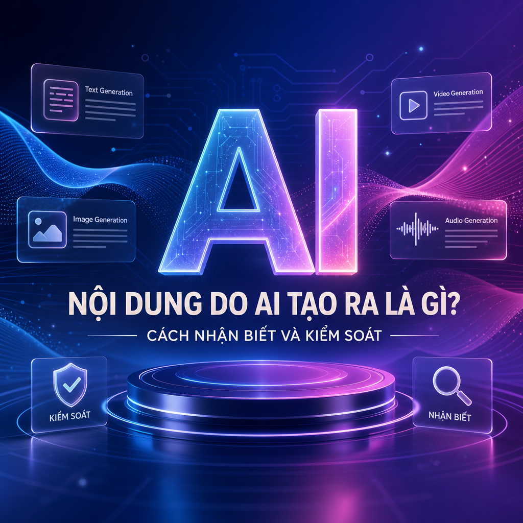 Nội dung do AI tạo ra là gì? Cách nhận biết và kiểm soát