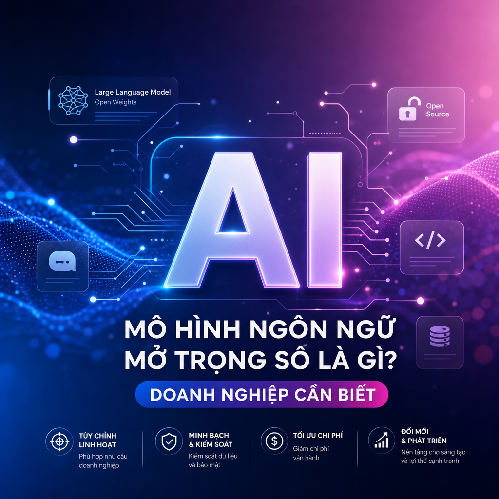 Mô hình ngôn ngữ mở trọng số là gì? Doanh nghiệp cần biết