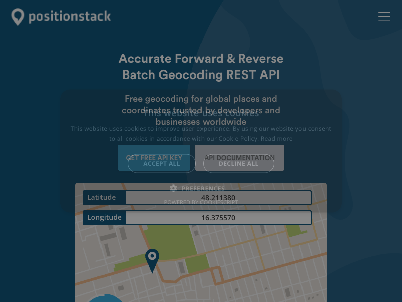 PositionStack API
