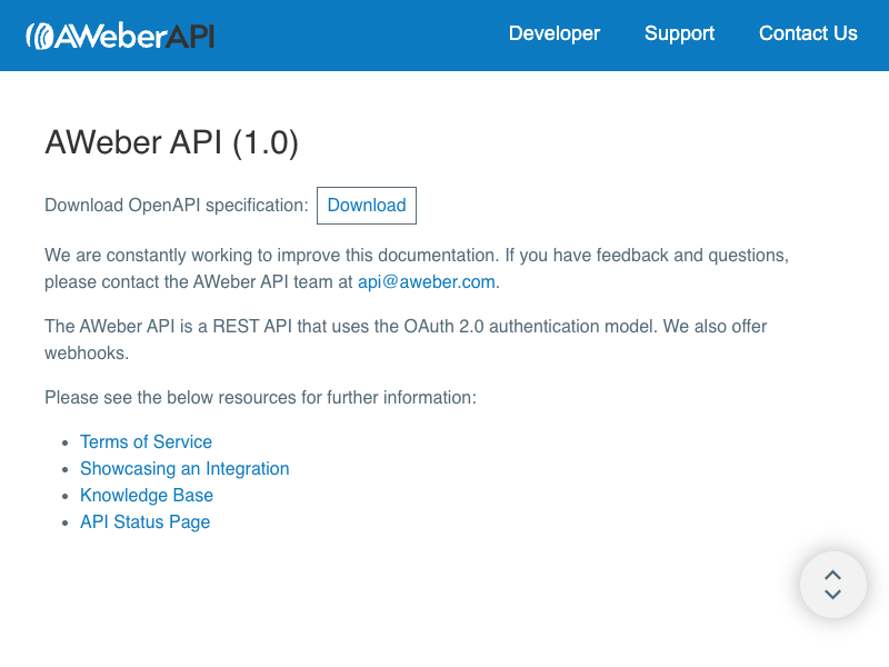 AWeber API