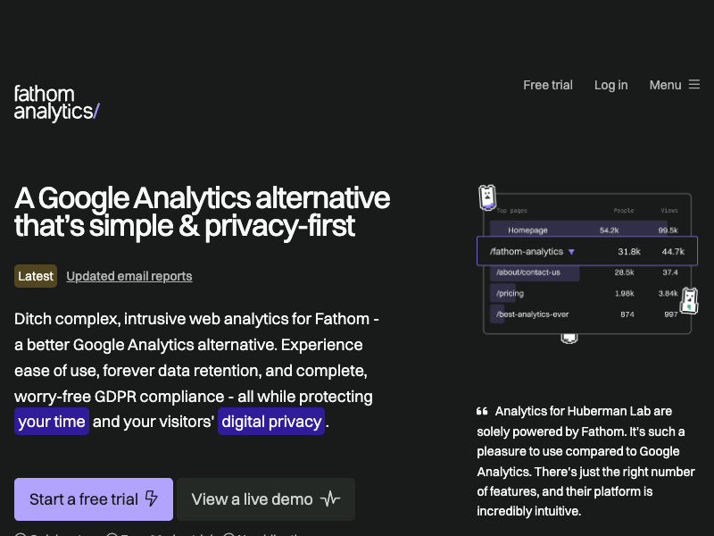 Fathom Analytics API