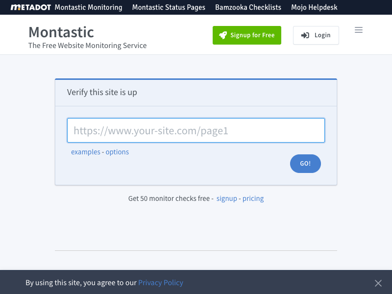 Montastic API