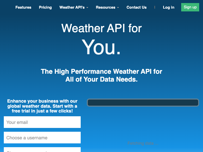 Weatherbit API