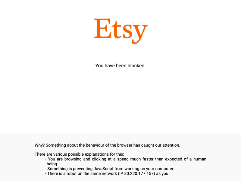 Etsy API