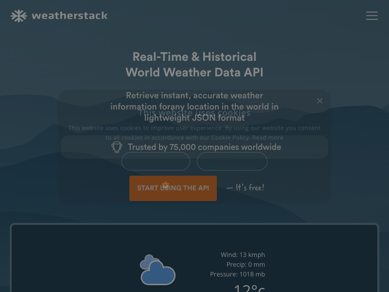 Weatherstack API