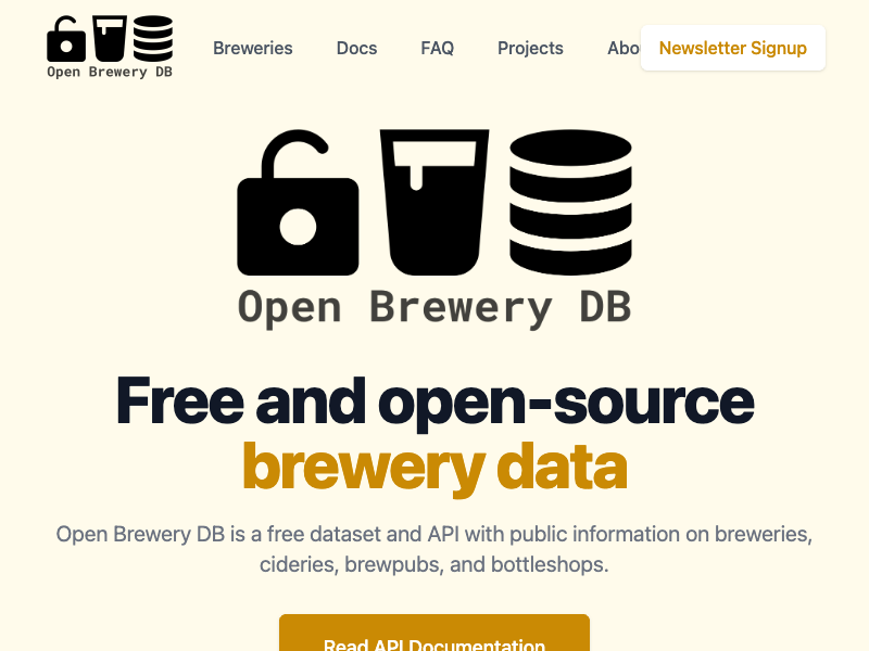 OpenBreweryDB API