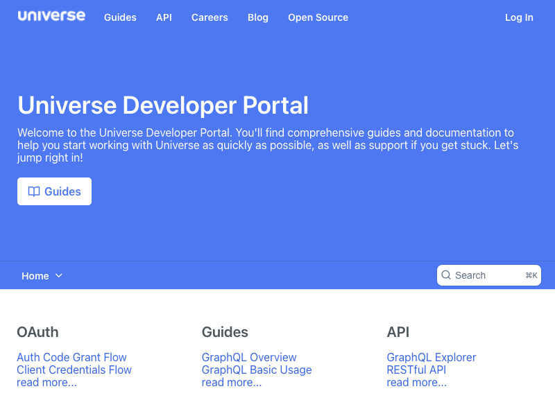 Universe API