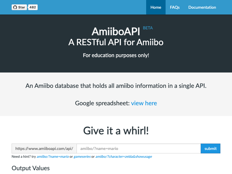 Amiibo API