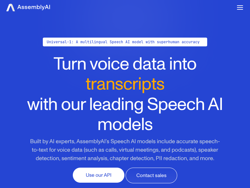 AssemblyAI API