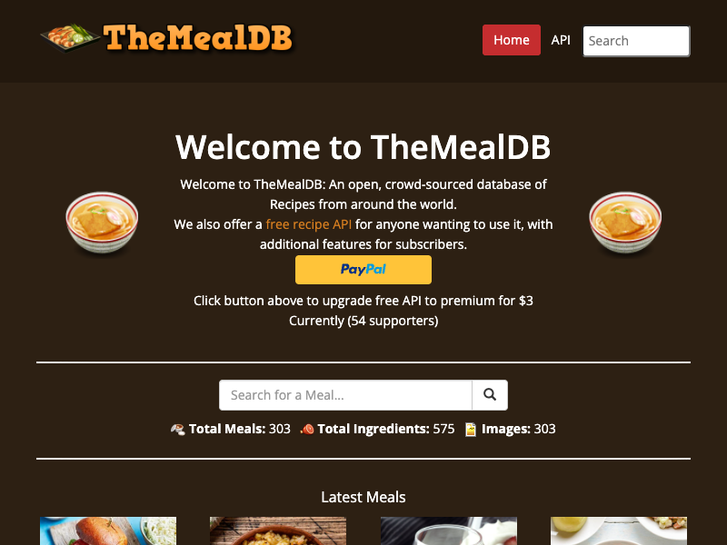 TheMealDB API