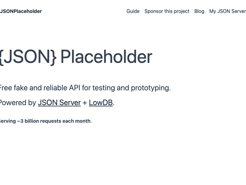 JSONPlaceholder API