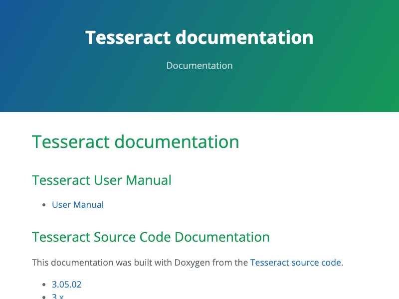 Tesseract OCR API