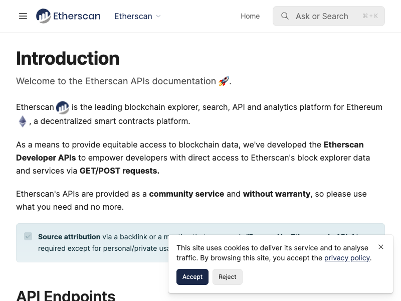 Etherscan API