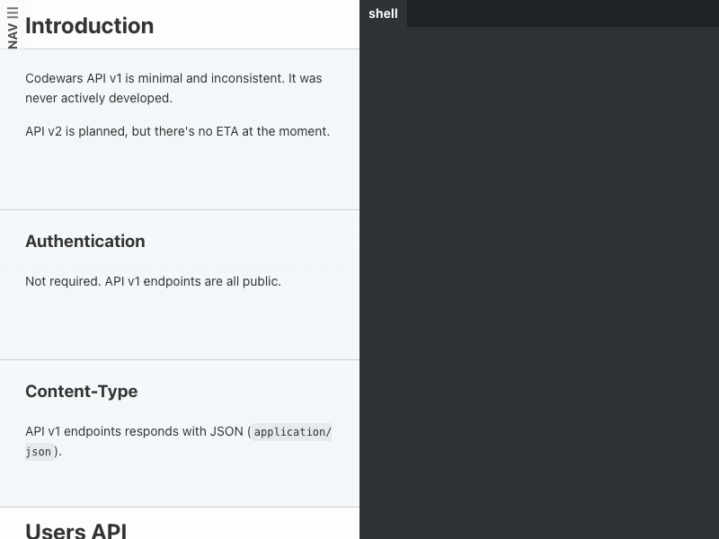 Codewars API