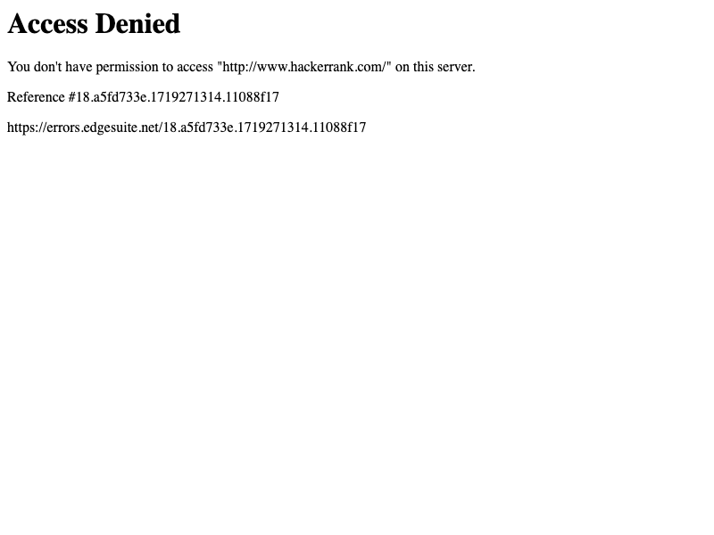 HackerRank API