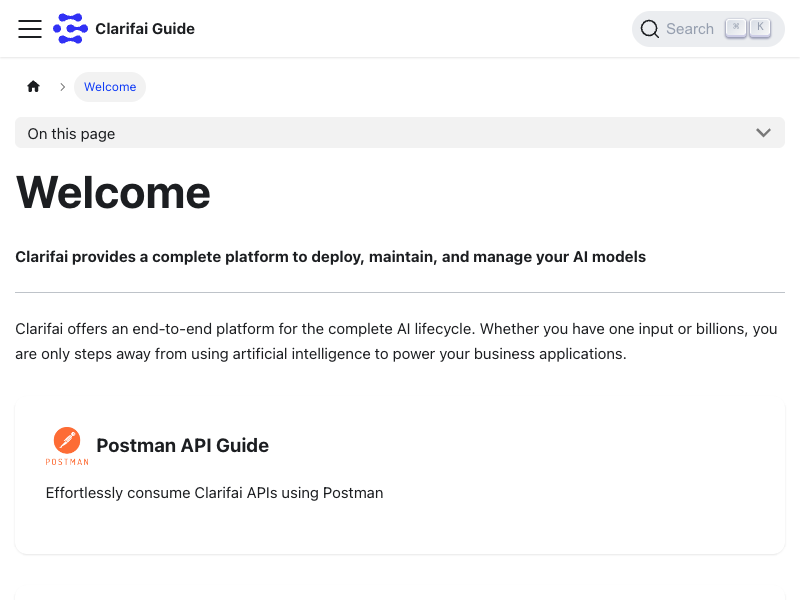 Clarifai API