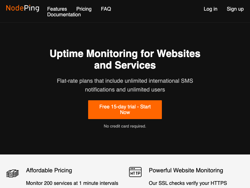 NodePing API