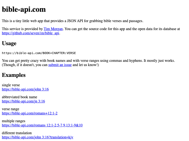 Bible API