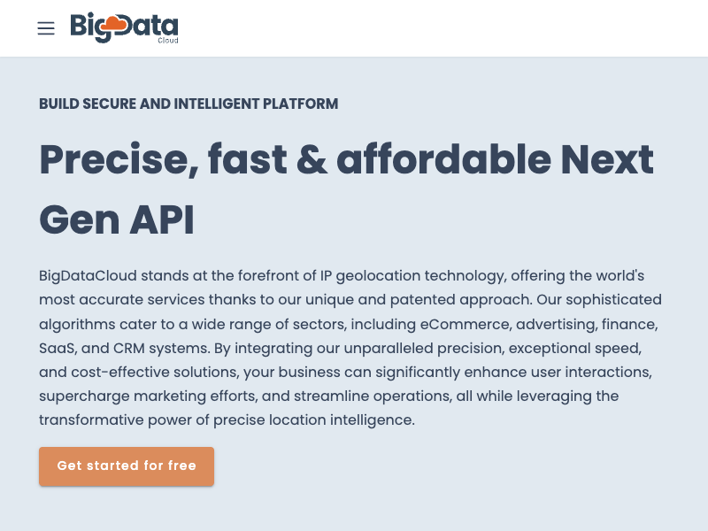 BigDataCloud API