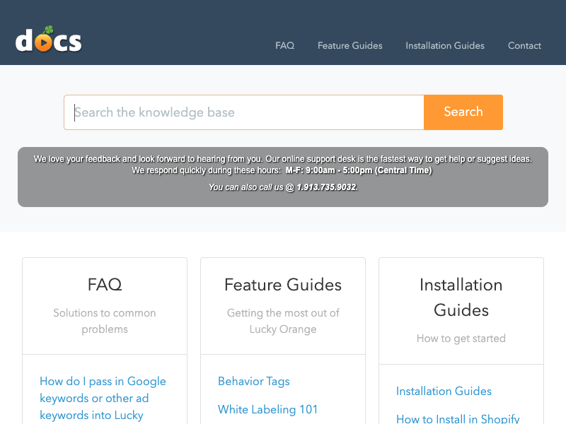 Lucky Orange API