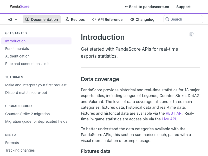 PandaScore API
