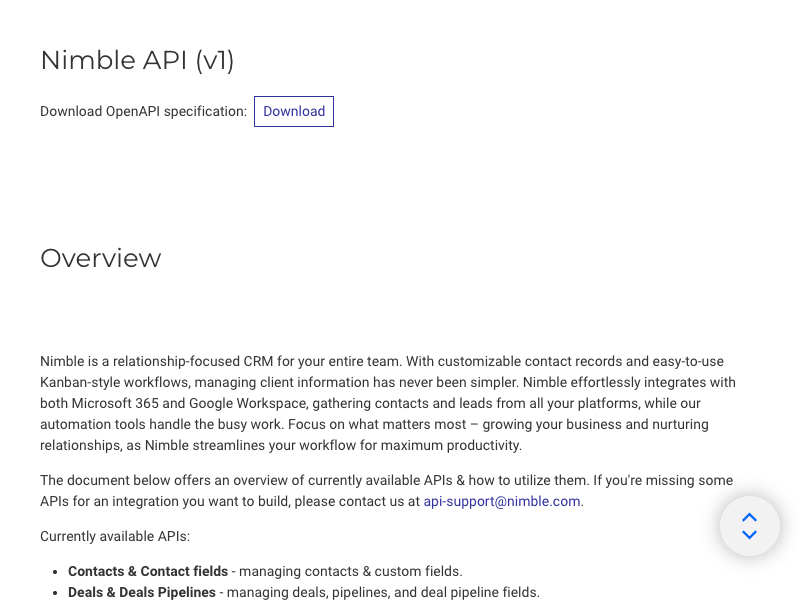 Nimble API