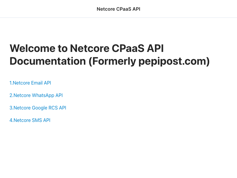Pepipost API