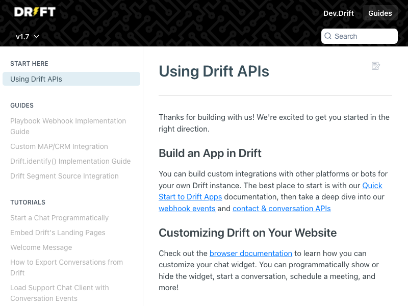 Drift API